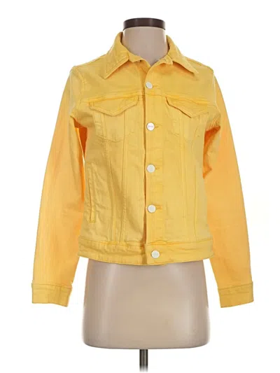 Pre-owned Warp & Weft Jacket In Yellow