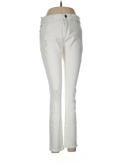 Pre-owned Warp & Weft Jeans In Ivory