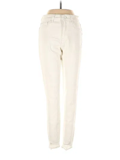 Pre-owned Warp & Weft Jeans In Ivory