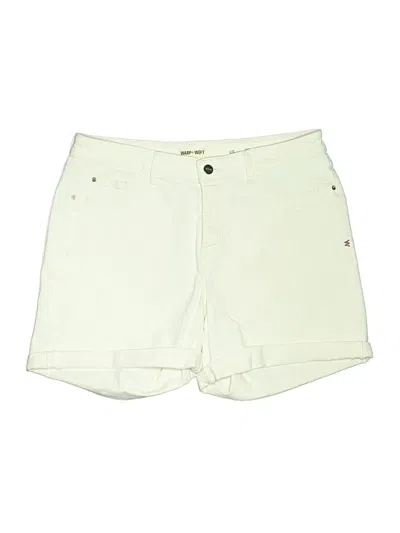 Pre-owned Warp & Weft Khaki Shorts In White