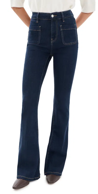 Warp & Weft Mia Flare Jeans Long Gone In Blue