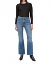 Warp & Weft Nao High Rise Bootcut Jeans In Getaway Car In Blue