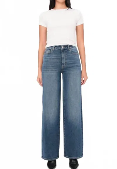 Warp & Weft Nce Wide Leg Jeans In Sweet Revenge In Blue