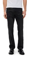 Warp & Weft Ord Straight Jeans 32 Asphalt In Black