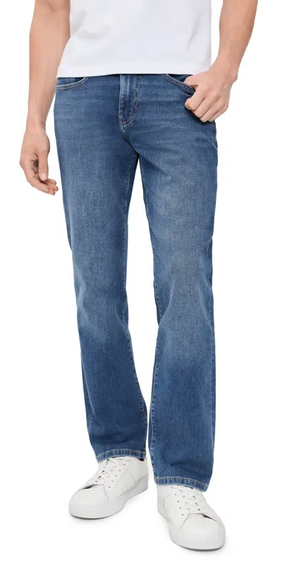 Warp & Weft Ord Straight Jeans Point Blank In Blue