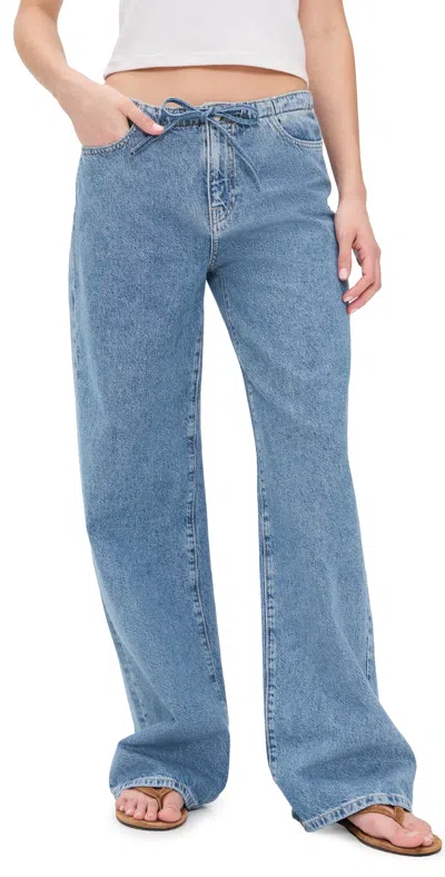 Warp & Weft The Big Easy Pull On Wide Leg Jeans Cleo