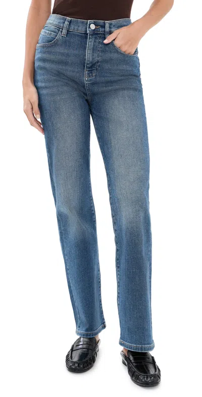 Warp & Weft The Vancouver Straight Jeans Honeymoon In Blue