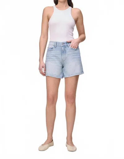 Warp & Weft Vvi Relaxed Jean Short In Windows Down In Blue