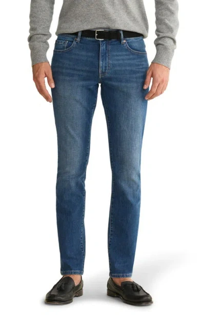 Warp & Weft Warp+weft Ams Slim Knit Jeans In Blue