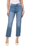 Warp & Weft Warp+weft Ase High Waist Ankle Straight Leg Jeans In Blue