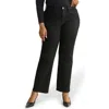 Warp & Weft Warp+weft Ase High Waist Straight Leg Jeans In Black