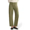 Warp & Weft Warp+weft Bna Soft Curve Barrel Twill Pants In Green