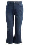 Warp & Weft Warp+weft Crop Bootcut Jeans In Blue