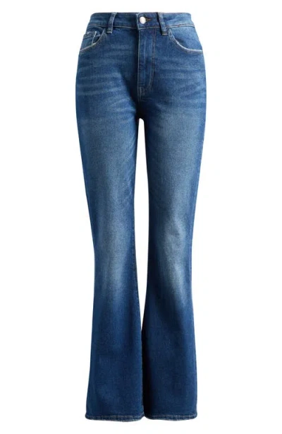 Warp & Weft Warp+weft Nao High Waist Bootcut Jeans In Multi