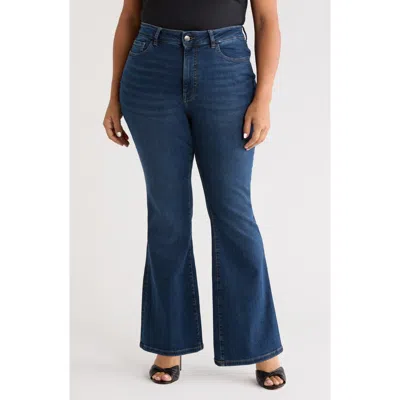 Warp & Weft Warp+weft Nao High Waist Bootcut Jeans In Blue