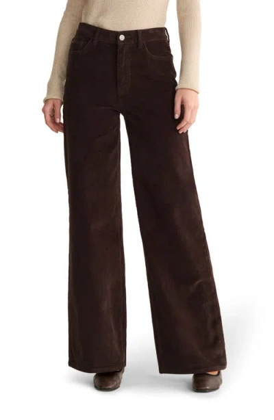 WARP & WEFT WARP+WEFT NCE HIGH WAIST WIDE LEG CORDUROY JEANS