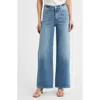Warp & Weft Warp+weft Nce High Waist Wide Leg Jeans In White