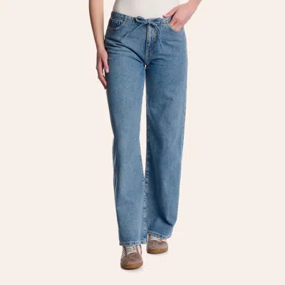 Warp & Weft Women's Big Easy Cleo Wide Leg Jeans In Blue