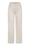 Warp & Weft Women's High Rise Straight Leg Jeans In Beige In Neutral