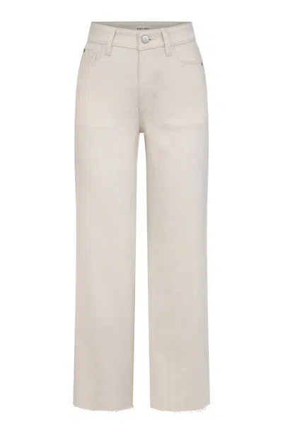Warp & Weft Women's High Rise Straight Leg Jeans In Beige In Neutral