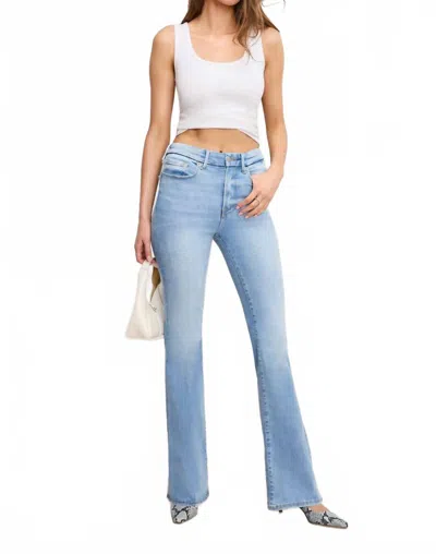 Warp & Weft Women's Mia Flare Jeans In Crush In Blue