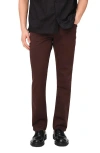 Warp & Weft Warp+weft Ams Slim Fit Stretch Cottonpants In Americano