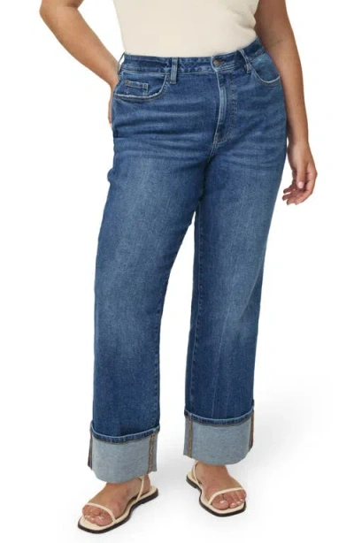 Warp & Weft Warp+weft Ase High Waist Straight Leg Jeans In Westwood