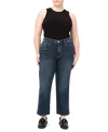 Warp & Weft Ase Plus High Rise Straight Jean In Far Far Away In Far Far Away