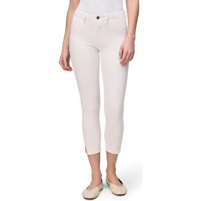 Warp & Weft Warp+weft Cropped Skinny Jeans In Optic