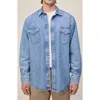 Warp & Weft Warp+weft Det Denim Button-up Shirt