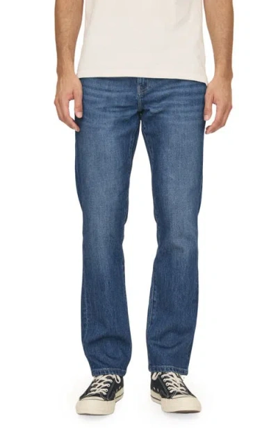 Warp & Weft Warp+weft High Waist Straight Leg Jeans In Dark Cove