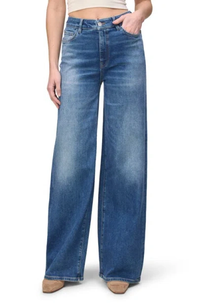 WARP & WEFT WARP+WEFT HIGH WAIST WIDE LEG JEANS