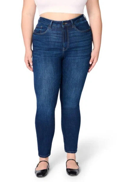 Warp & Weft Warp+weft Mxp High Waist Skinny Jeans In Twilight