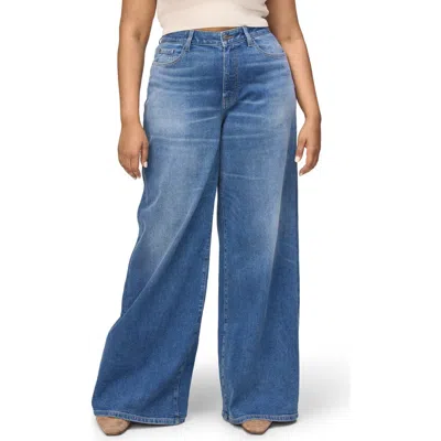 Warp & Weft Warp+weft Nce High Waist Wide Leg Jeans In Westside