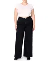 Warp & Weft Nce Plus Wide Leg Jean In Inkwell In Inkwell