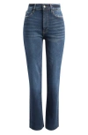Warp & Weft Warp+weft Rfd Raw Hem High Waist Straight Leg Jeans