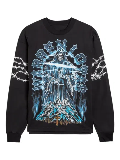 Warren Lotas Barbed Wire Graphic-print T-shirt In Black