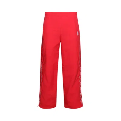 Pre-owned Warren Lotas Barbed Wire Nylon Track Pants 'red' | Men's Size Xl