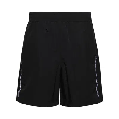 Pre-owned Warren Lotas Barbed Wire Nylon Track Shorts 'black' | Men's Size L