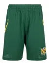 Warren Lotas Bat Reaper "green" Mesh Shorts In Green