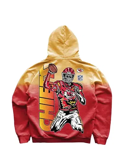 Warren Lotas Chiefs Go Ombre-effect Graphic-print Hoodie In Multi