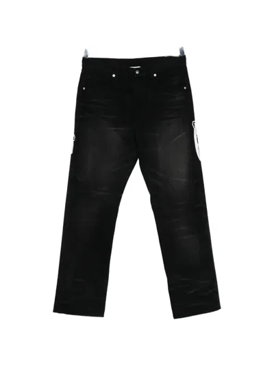 Warren Lotas Faded-effect Jeans In Black