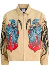 Warren Lotas Garage Printed Work Canvas Jacket