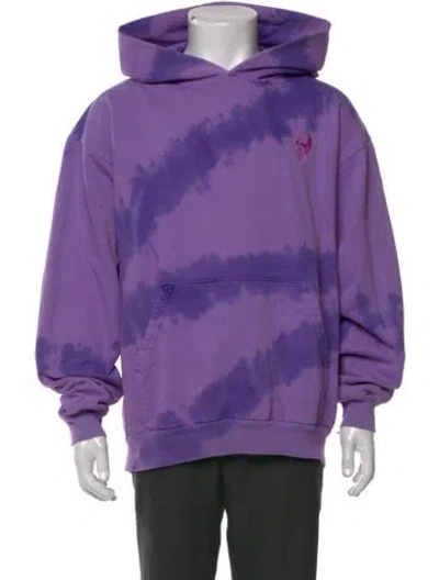 Pre-owned Warren Lotas Graphic Print Crew Neck Hoodie In Purple