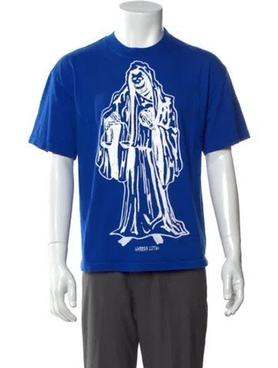 Pre-owned Warren Lotas Graphic Print Crew Neck T-shirt In Blue