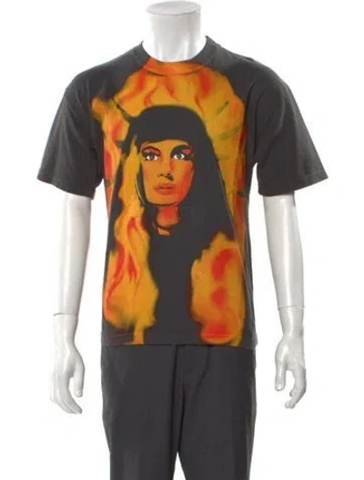 Pre-owned Warren Lotas Graphic Print Crew Neck T-shirt In Gray