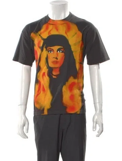 Pre-owned Warren Lotas Graphic Print Crew Neck T-shirt In Gray
