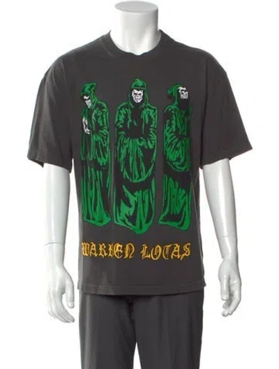 Pre-owned Warren Lotas Graphic Print Crew Neck T-shirt In Gray