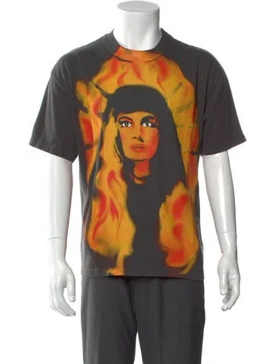 Pre-owned Warren Lotas Graphic Print Crew Neck T-shirt In Gray
