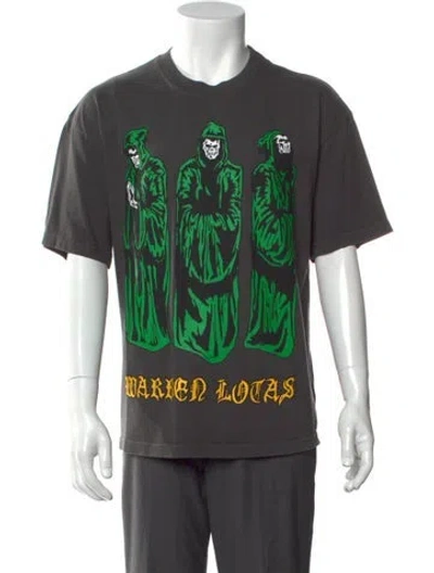 Pre-owned Warren Lotas Graphic Print Crew Neck T-shirt In Gray
